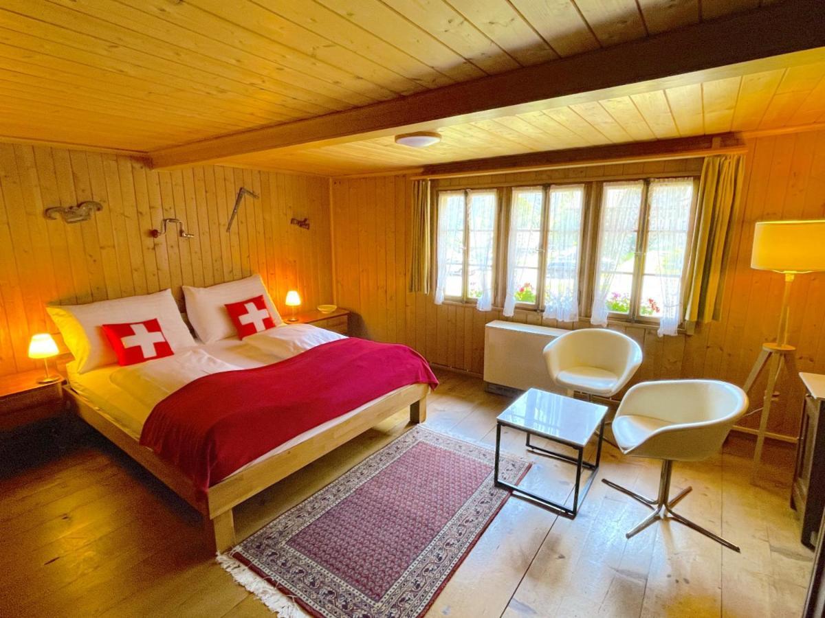 Swisshut Stunning Views Alps Lake - Chalet Erli Därligen Eksteriør bilde